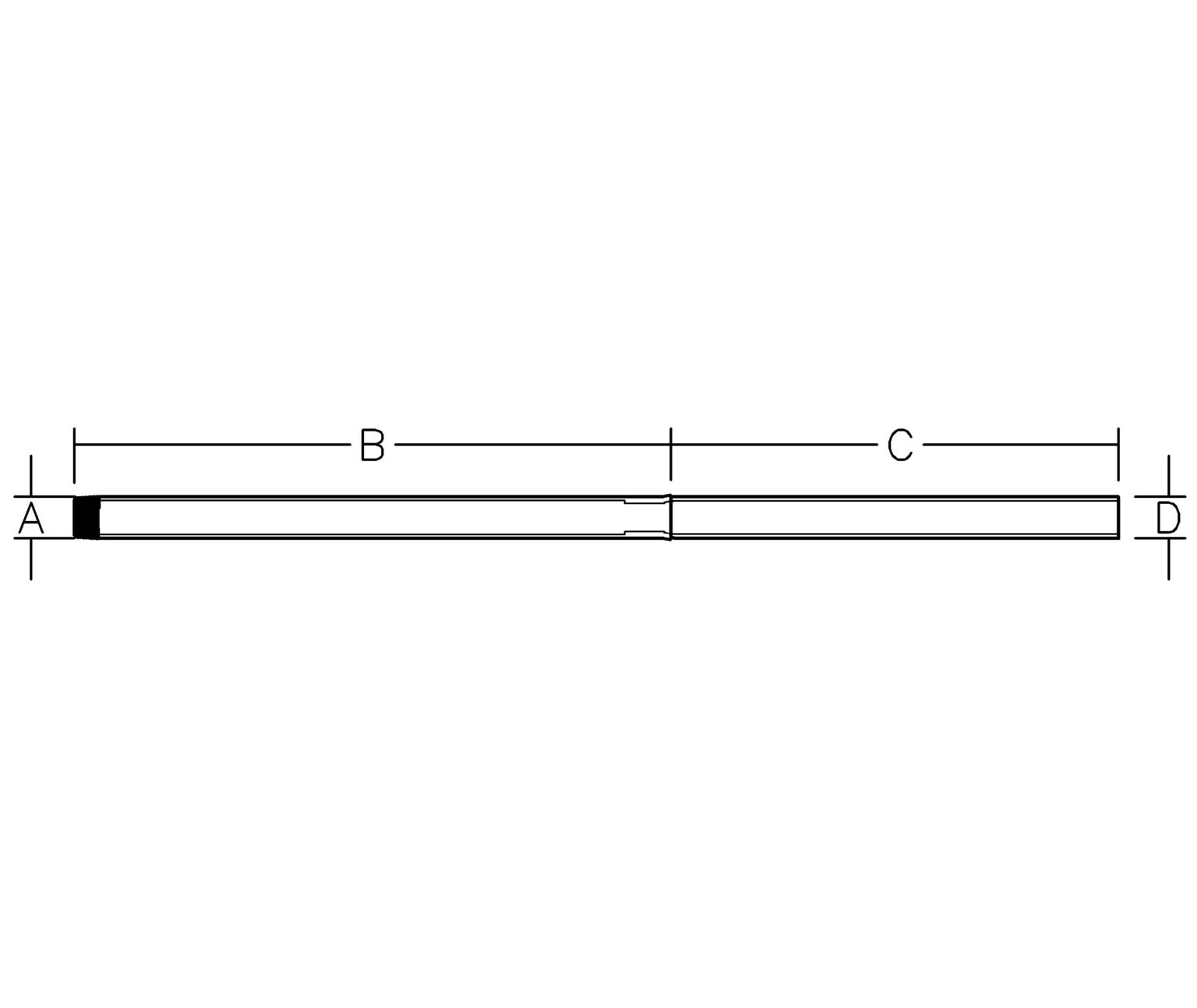 Series 821 Straight Riser with Male NPT - Poly-Cam, Inc.®